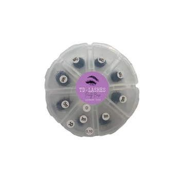 Promade 3D előre fanolt műszempilla mix dobozos 0,10 D