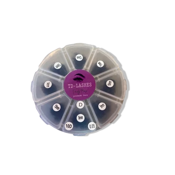 Promade 10D előre fanolt műszempilla mix dobozos 0,05 D