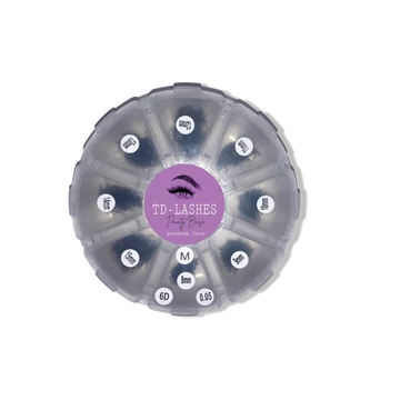 Promade 6D előre fanolt műszempilla mix dobozos 0,05 M