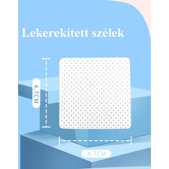 Szálmentes törlőkendő lekerekített szélekkel