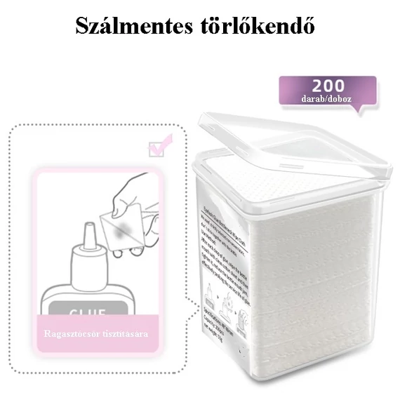 Szálmentes törlőkendő 200 darabos