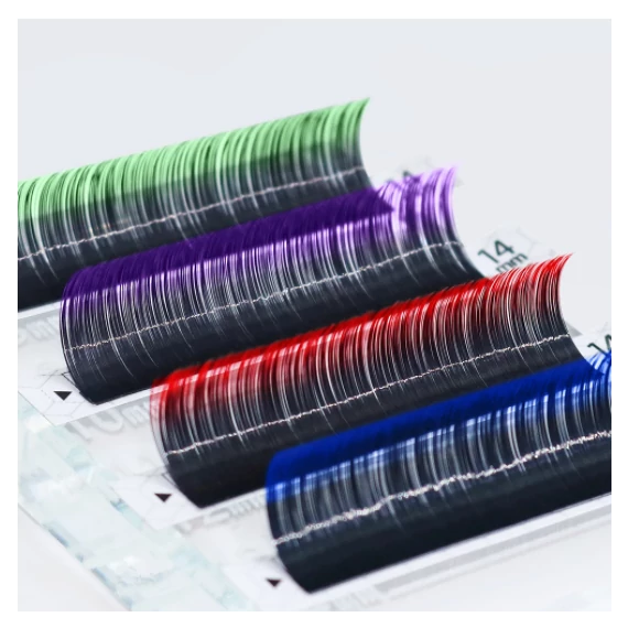 Quewel® Ombre műszempilla Mix tálca Easy fan