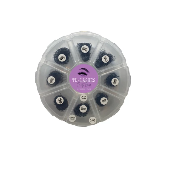 Promade 12D előre fanolt műszempilla mix dobozos 0,03 CC