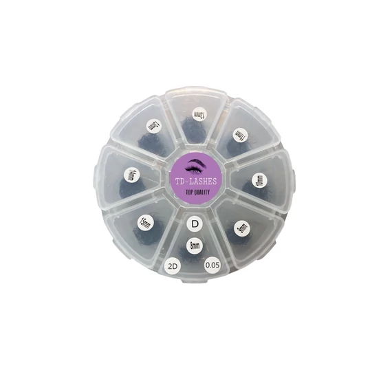 Promade  2D előre fanolt műszempilla mix dobozos 0,05 D
