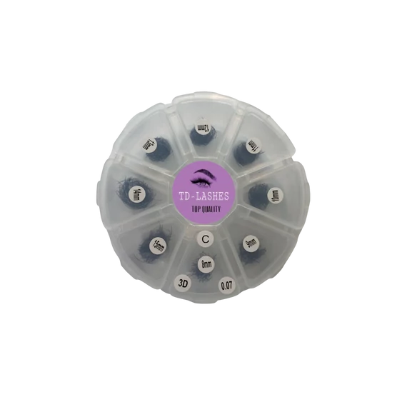 Promade 3D előre fanolt műszempilla mix dobozos 0,07 C