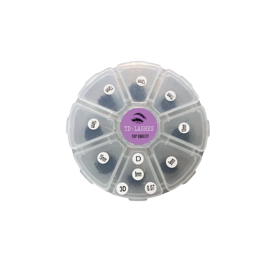 Promade 3D előre fanolt műszempilla mix dobozos 0,07 D