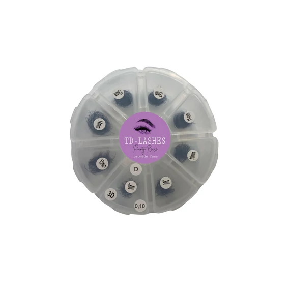 Promade 3D előre fanolt műszempilla mix dobozos 0,10 D