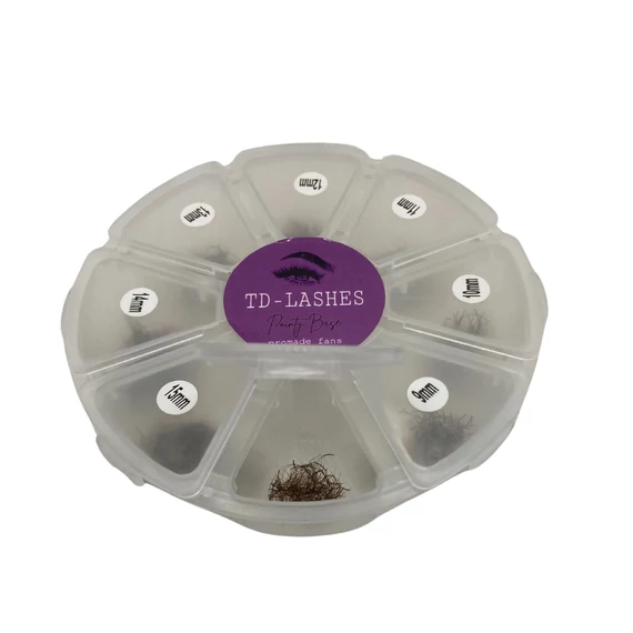 Promade 3D előre fanolt Barna műszempilla mix dobozos 0,07 C Brown