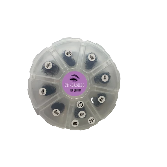 Promade 6D előre fanolt műszempilla mix dobozos 0,05 DD