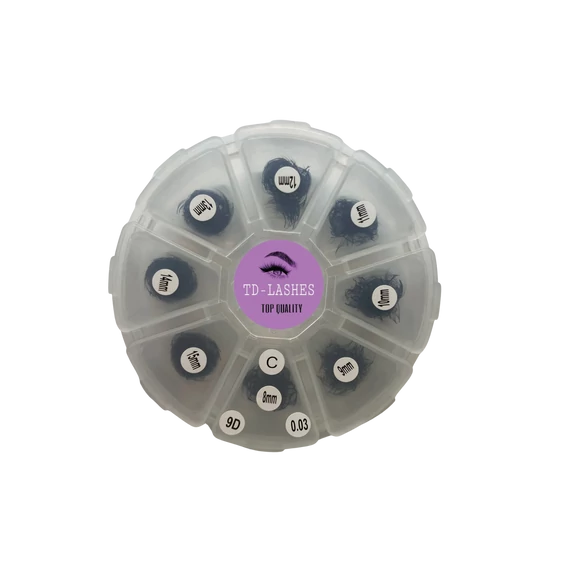 Promade 9D előre fanolt műszempilla mix dobozos 0,03 C