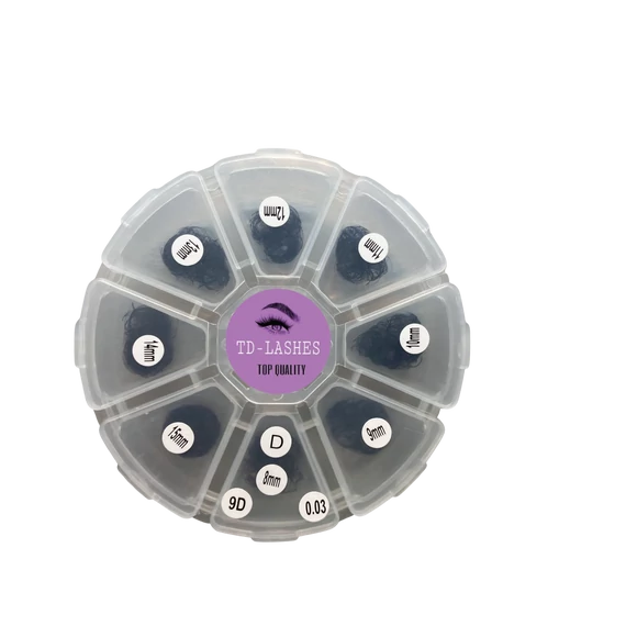 Promade 9D előre fanolt műszempilla mix dobozos 0,03 D